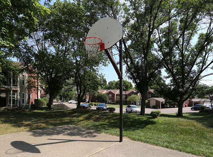 Basketball Court at apartment complex